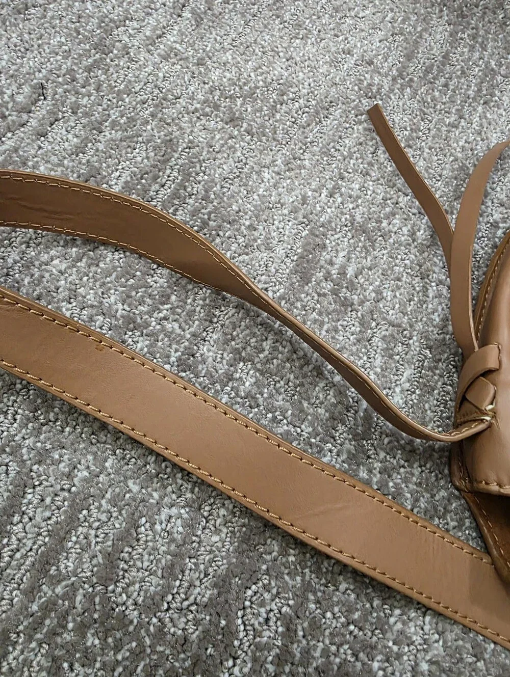 American Eagle Suede Genuine Leather Floral Embroidered Saddle Crossbody Boho